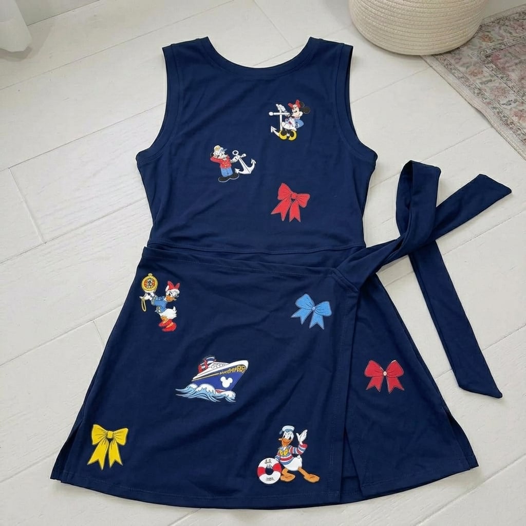 Disney Cruise Tennis Dress Skirt, Chip N Dale Stitch Mickey Friends Pirate Cruise Dress - Image 6