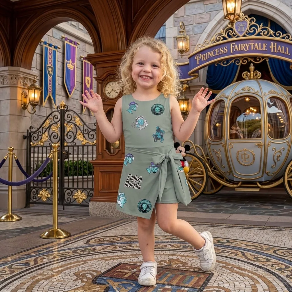 Disney Haunted Mansion Tennis Dress Skirt, Foolish Mortals Halloween Party Outfit - Image 3