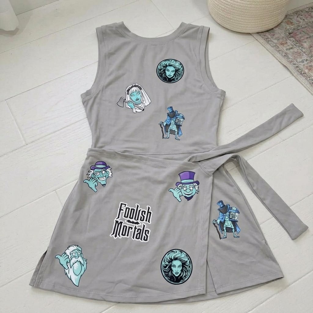 Disney Haunted Mansion Tennis Dress Skirt, Foolish Mortals Halloween Party Outfit - Image 5