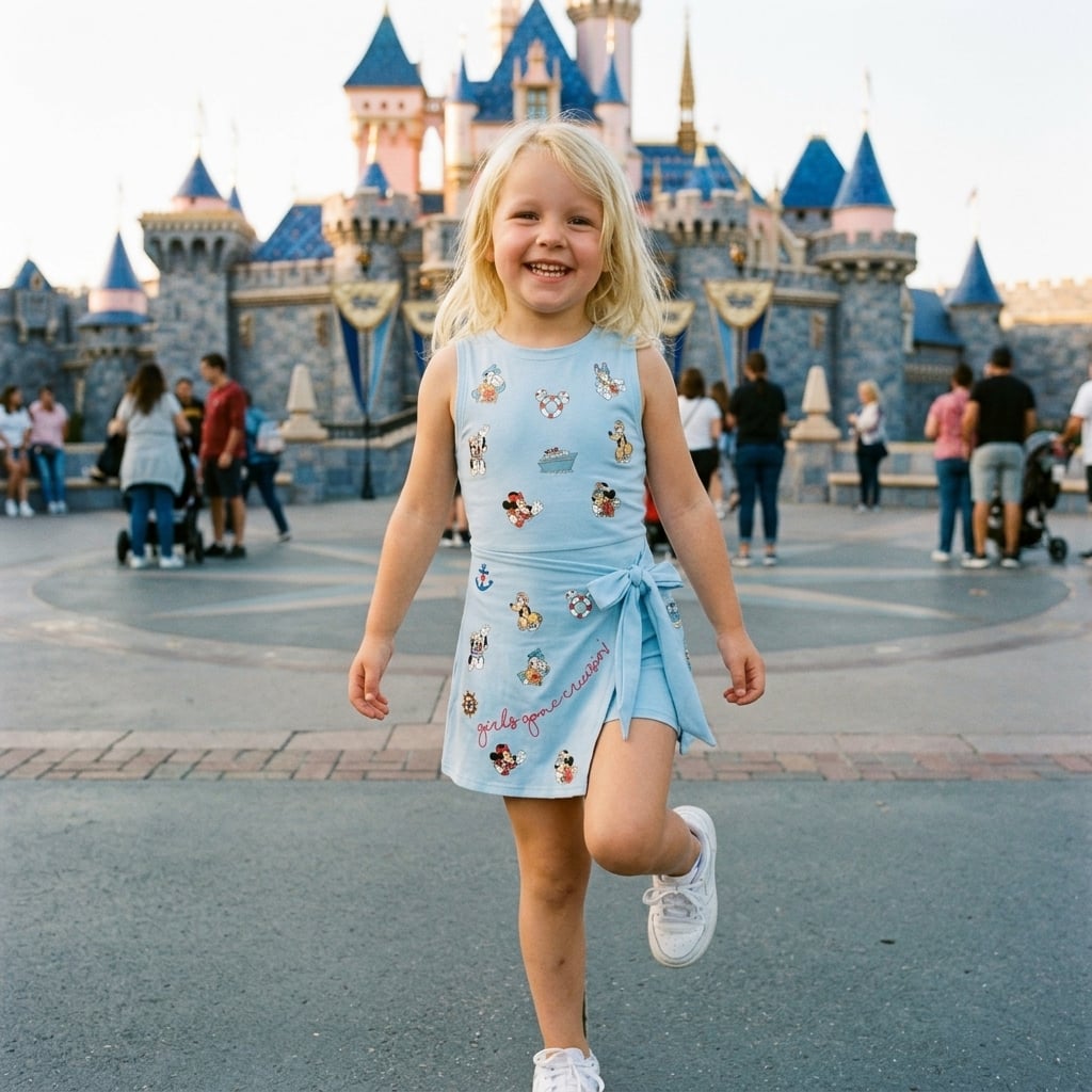 Classic Disney Characters Tennis Dress Skirt, Disney Park Vacation Outfit, Disney Characters Skort Dress - Image 5