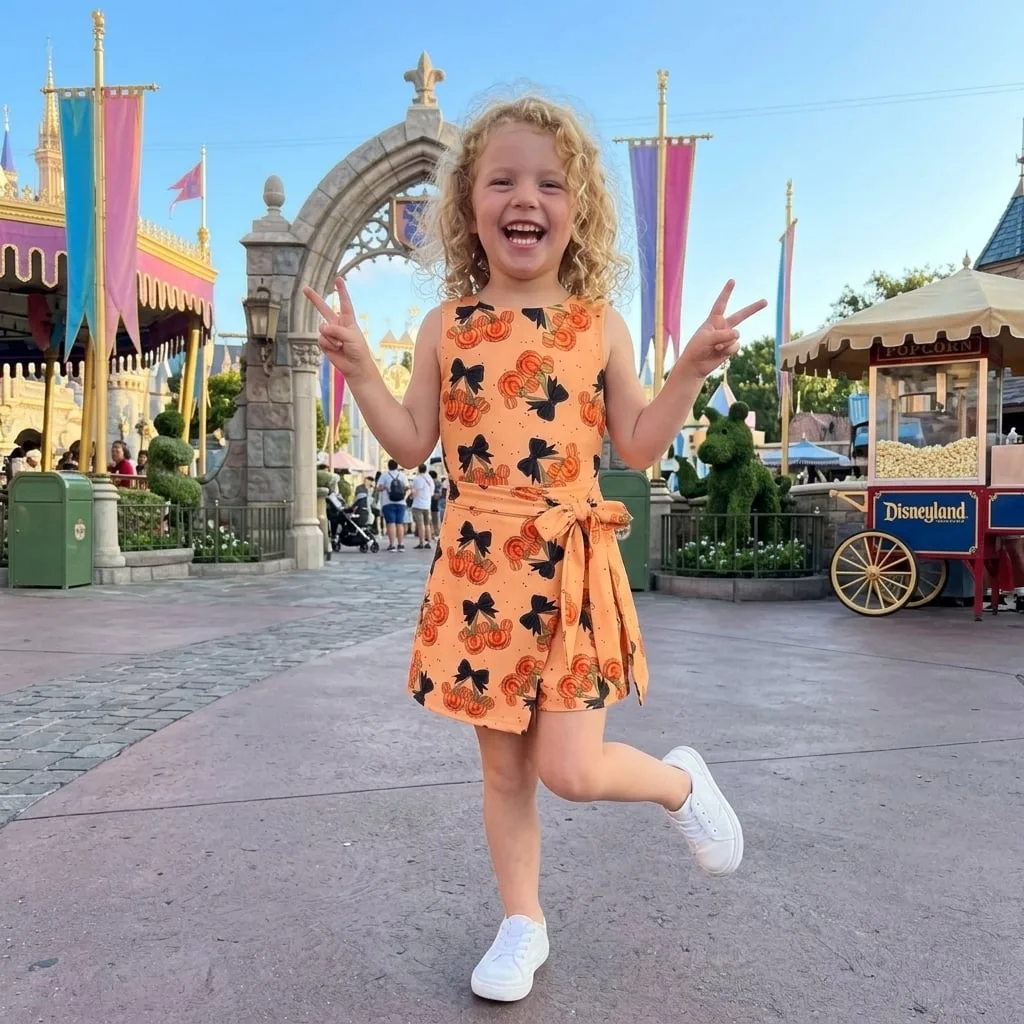 Disney Mickey Pumpkin Halloween Tennis Dress Skirt, Cute Fall Halloween Dress - Image 3