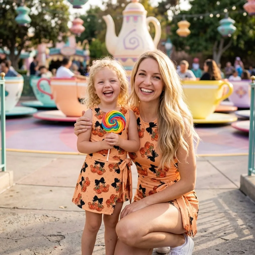 Disney Mickey Pumpkin Halloween Tennis Dress Skirt, Cute Fall Halloween Dress - Image 5