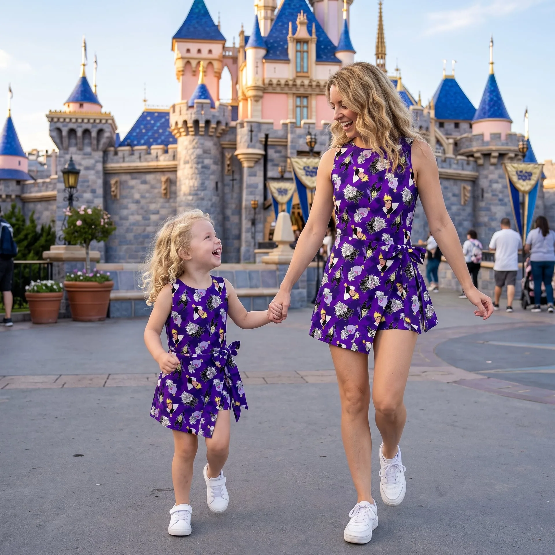 Villains Halloween Tennis Dress Skirt, Evil Queen Maleficent Ursula Disney Halloween Dress