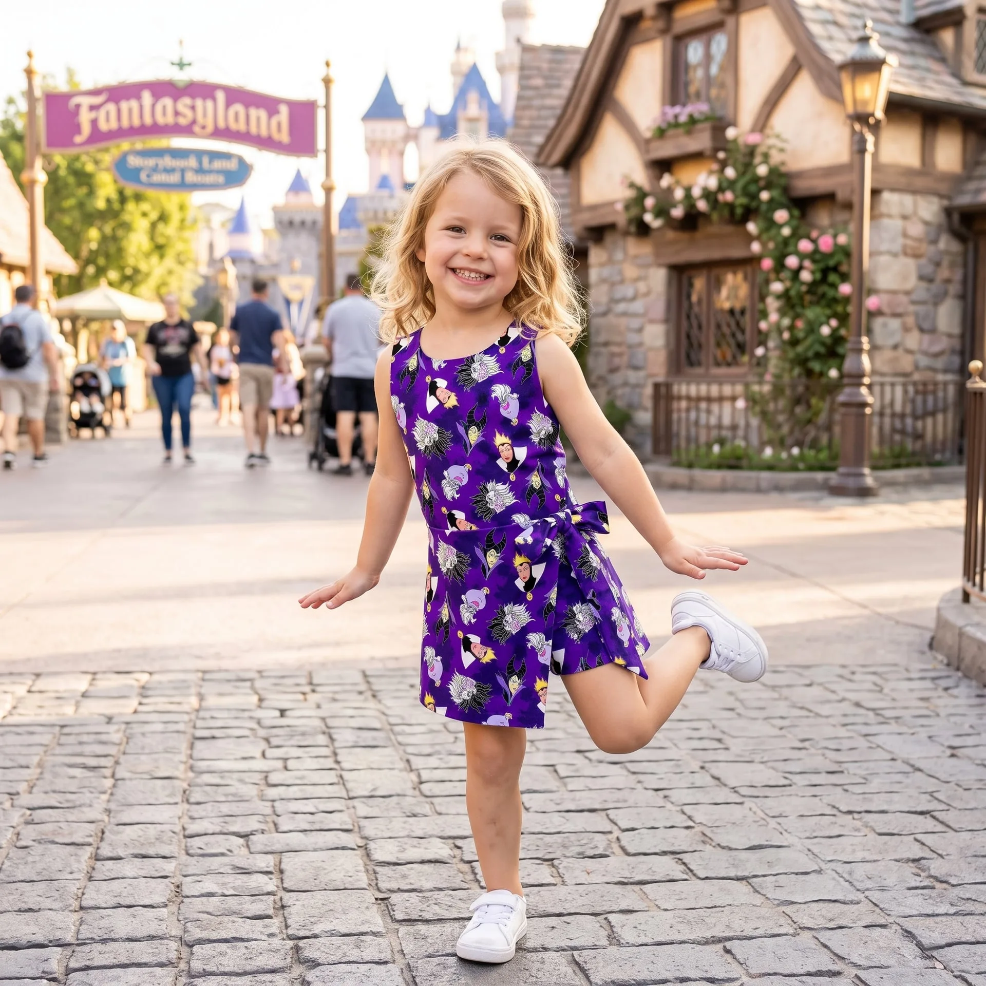 Villains Halloween Tennis Dress Skirt, Evil Queen Maleficent Ursula Disney Halloween Dress - Image 6