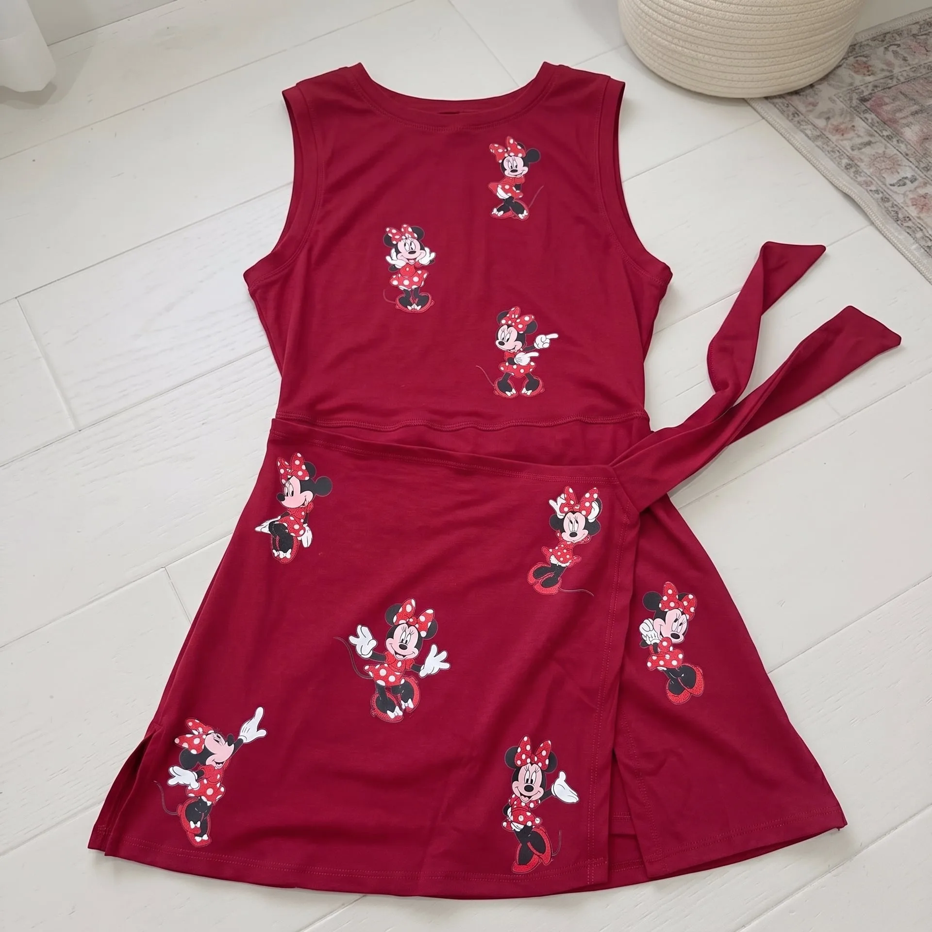 Minnie Christmas Moods Disney Tennis Dress Skirt, Magical Castle Minnie Outfit - Image 3