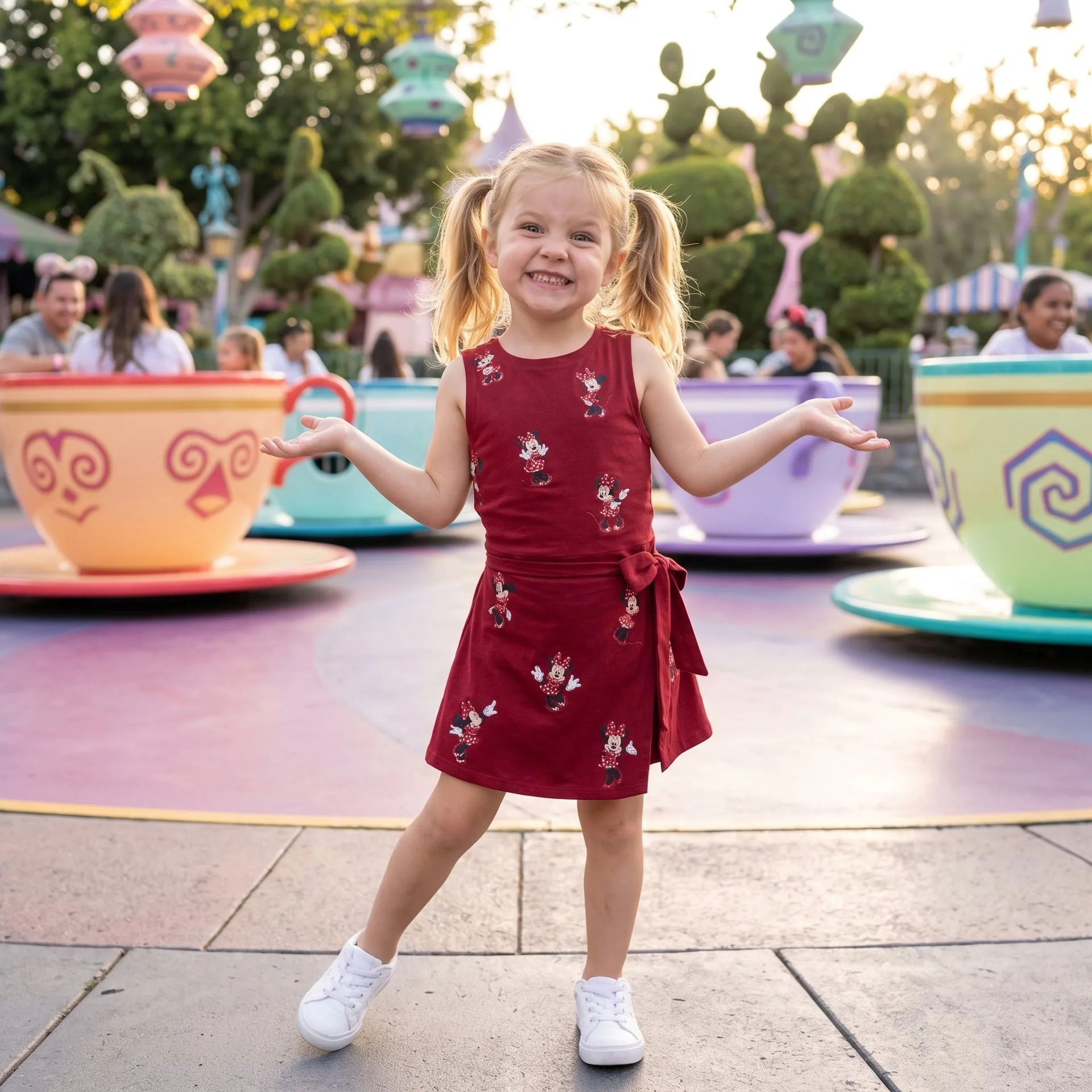 Minnie Christmas Moods Disney Tennis Dress Skirt, Magical Castle Minnie Outfit - Image 4