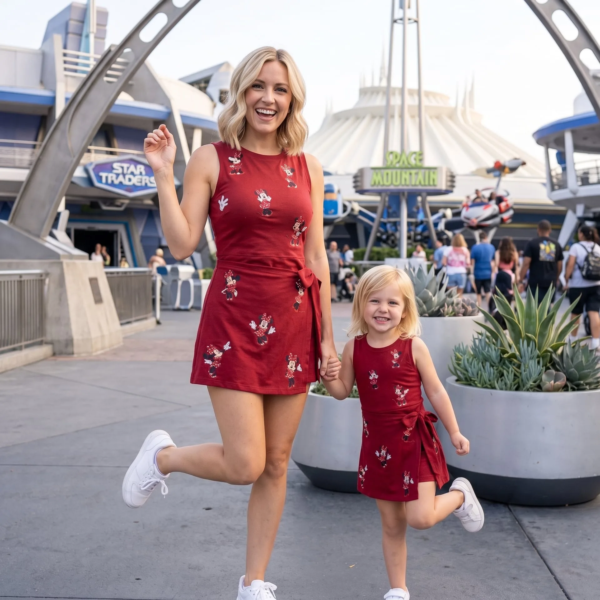 Minnie Christmas Moods Disney Tennis Dress Skirt, Magical Castle Minnie Outfit - Image 5