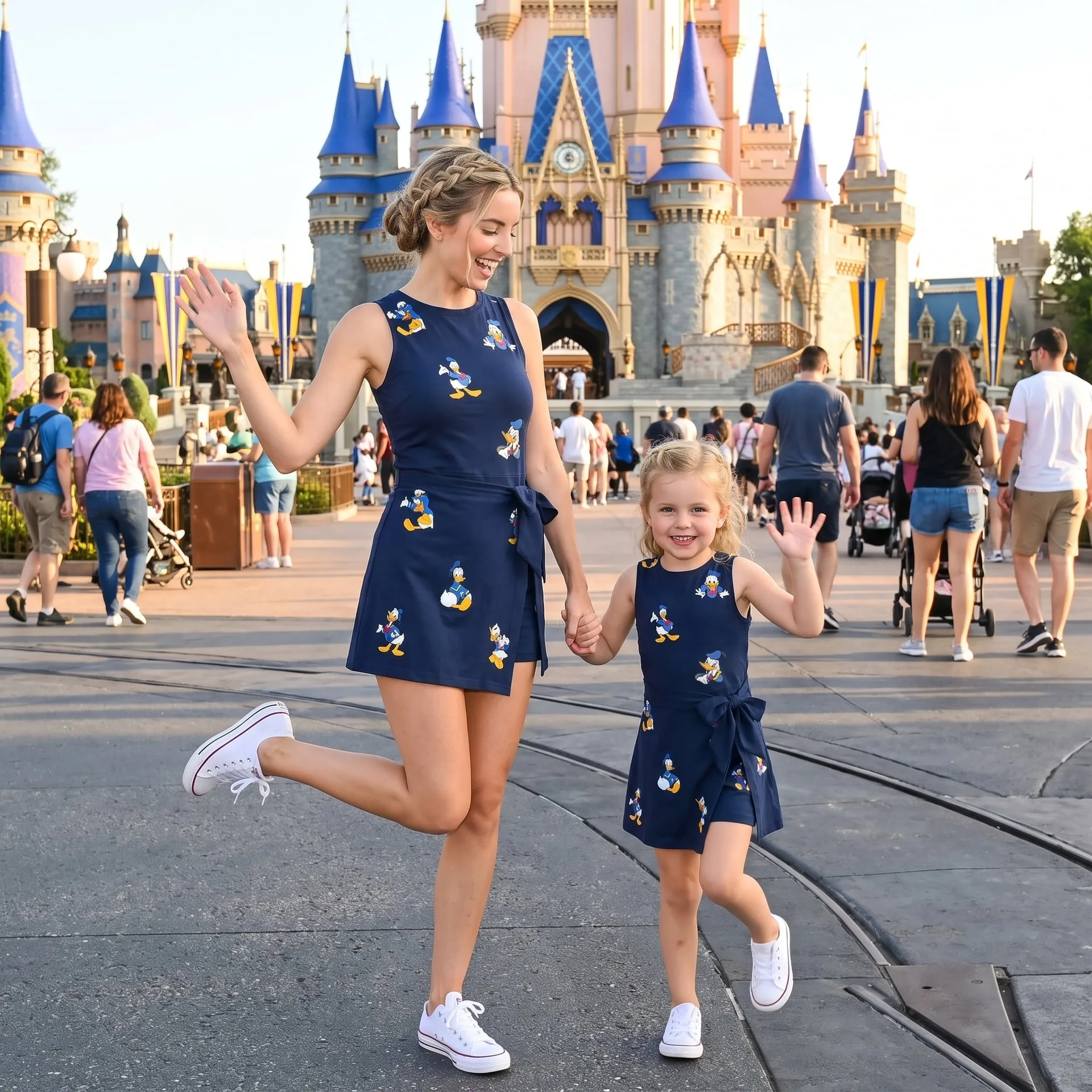 Donald Moods Tennis Dress Skirt, Disney Donald Duck Outfit For Women - Image 4
