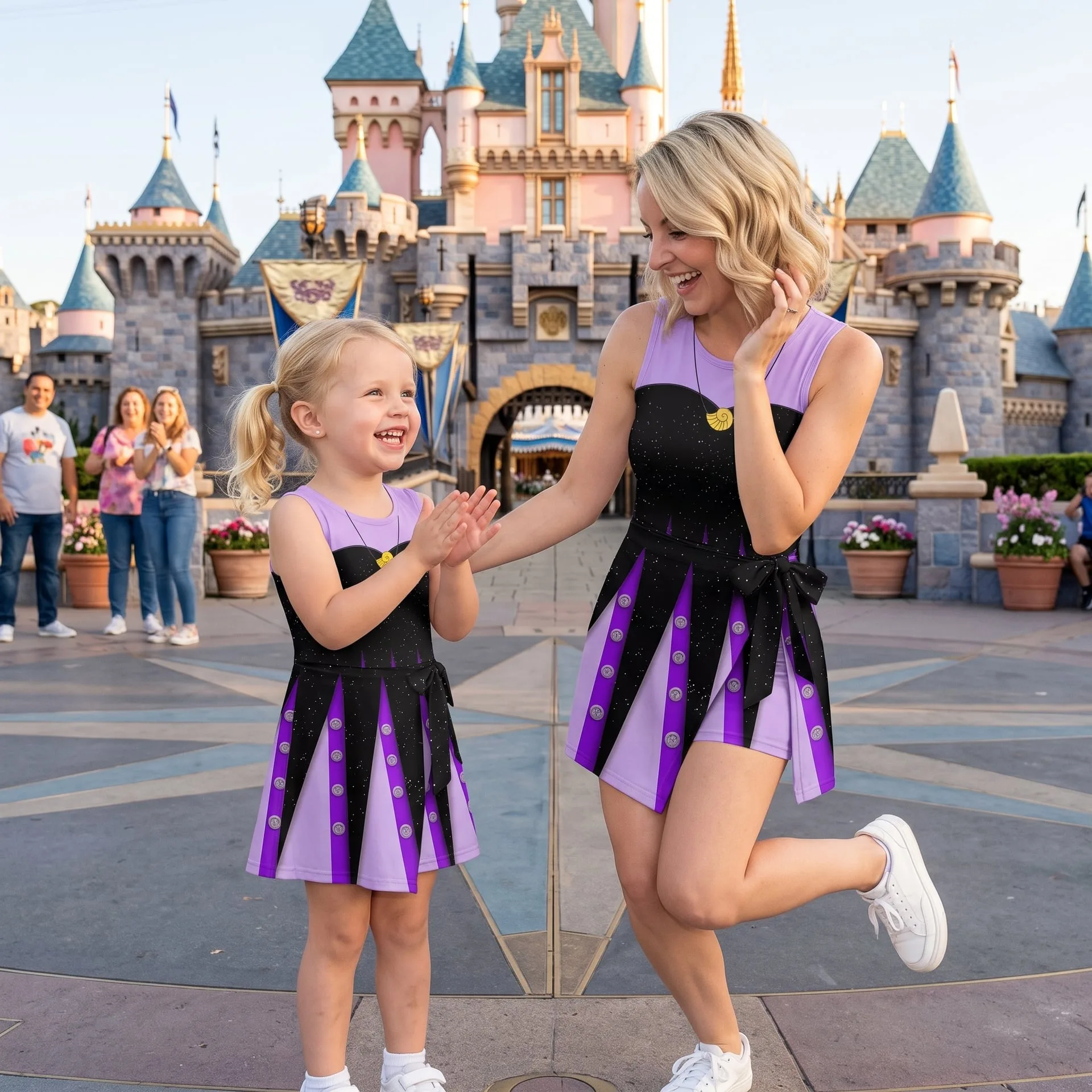 Ursula Tennis Dress Skirt, Disney Villains Park Vacation Outfit, Little Mermaid Skort Dress - Image 5