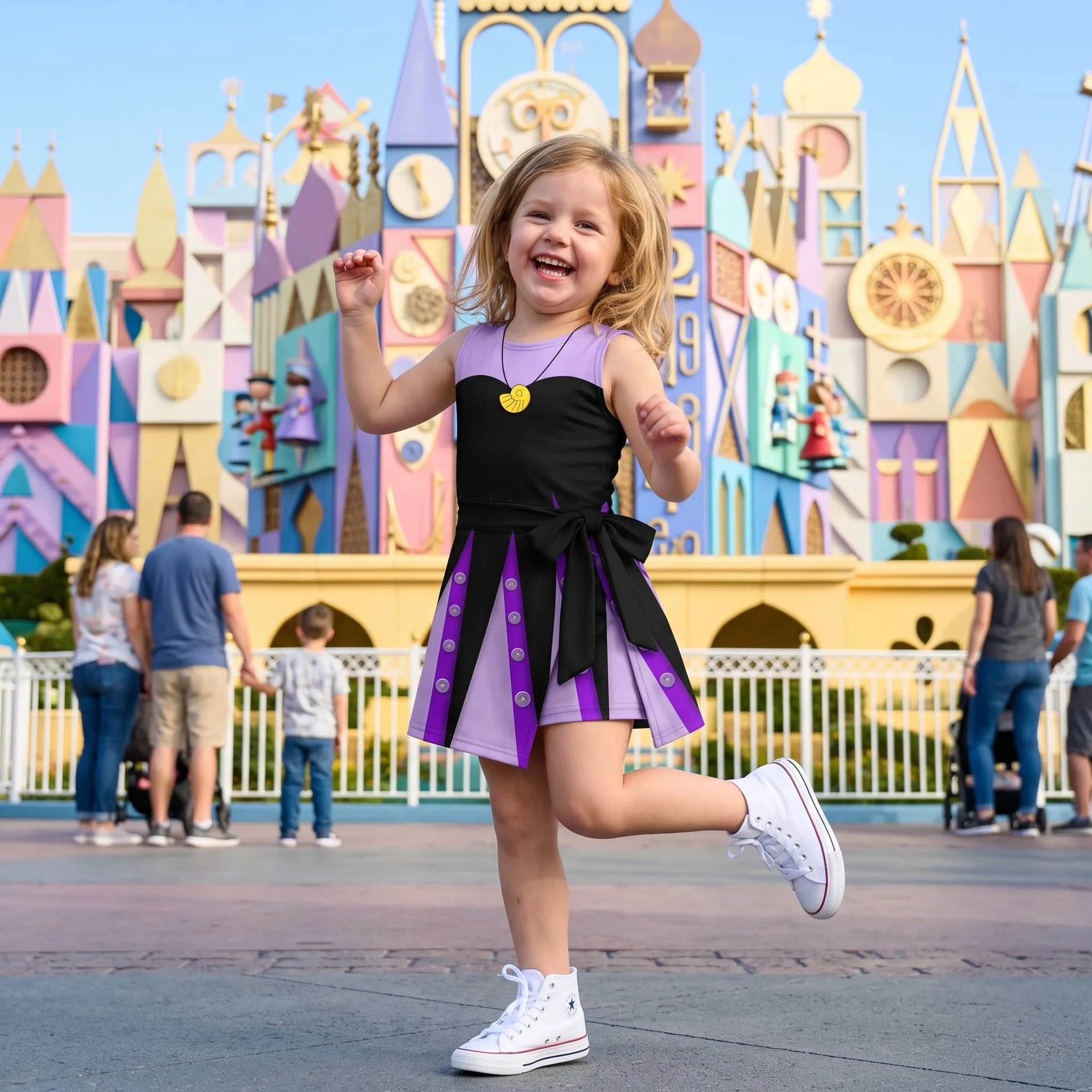 Ursula Tennis Dress Skirt, Disney Villains Park Vacation Outfit, Little Mermaid Skort Dress - Image 2