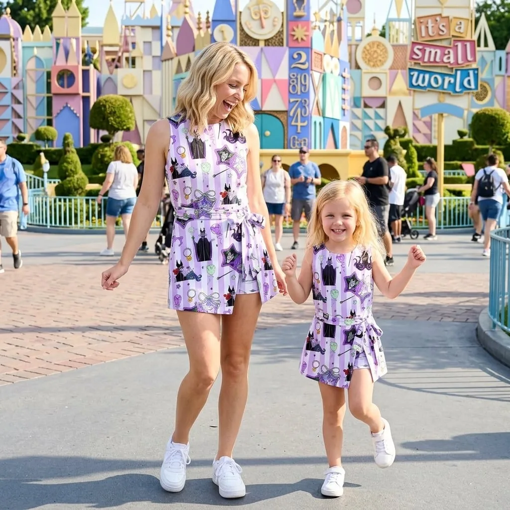 WDW Villains Tennis Dress Skirt, Evil Queen Maleficent Ursula Gothic Halloween Outfit - Image 4