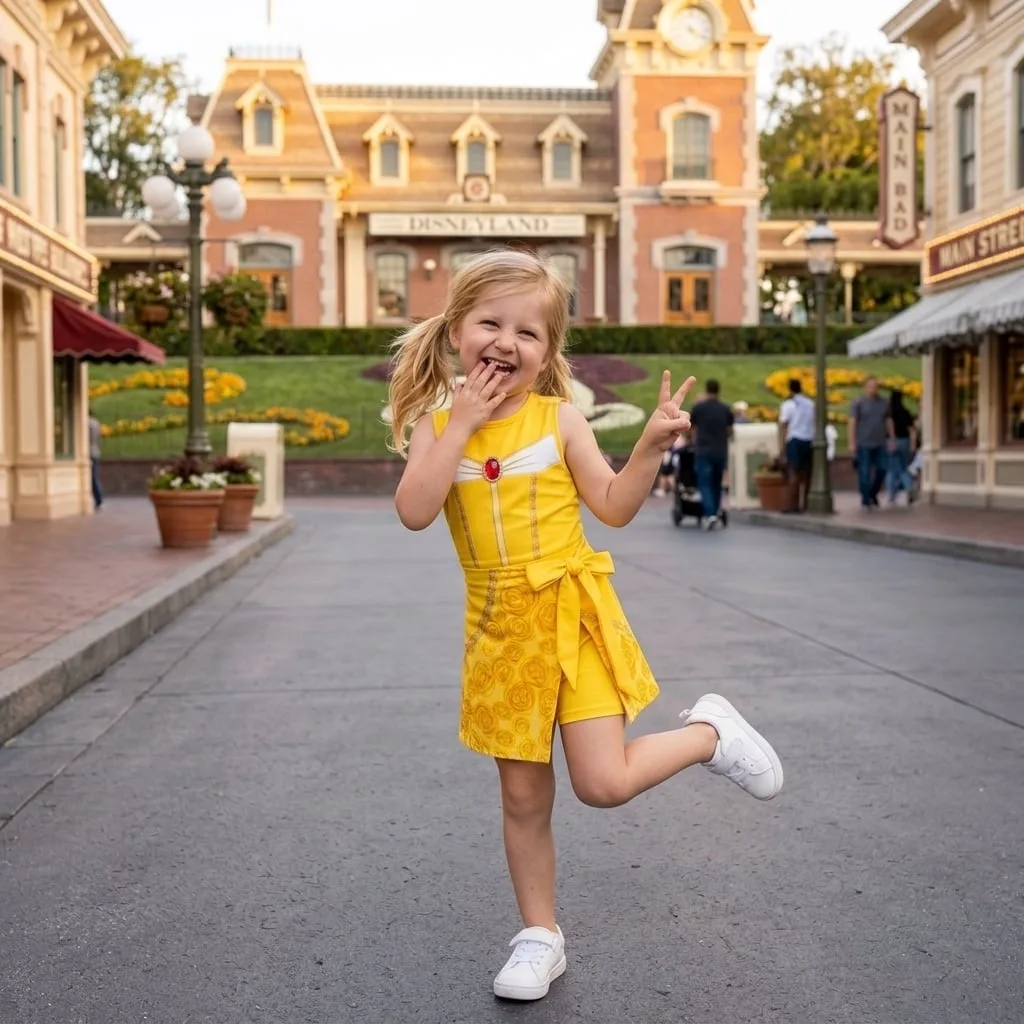 Belle Tennis Dress Skirt, Beauty And The Beast Park Vacation Outfit, Princess Belle Skort Dress - Image 5