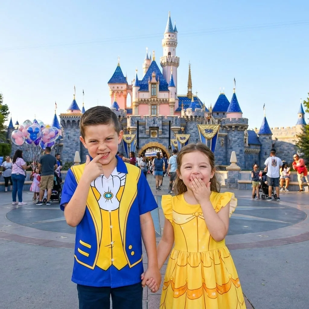 Beauty And The Beast Matching Family Set, Disney Family Vacation Outfit, Disneyland Trip Clothes - Image 5