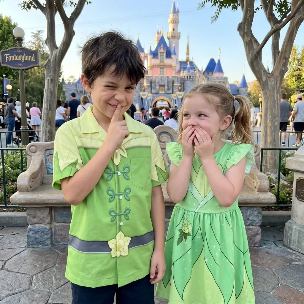 Disney Peter Pan Tinker Bell Hawaiian Shirt, Fairy Family Matching Button Up Shirt - Image 3