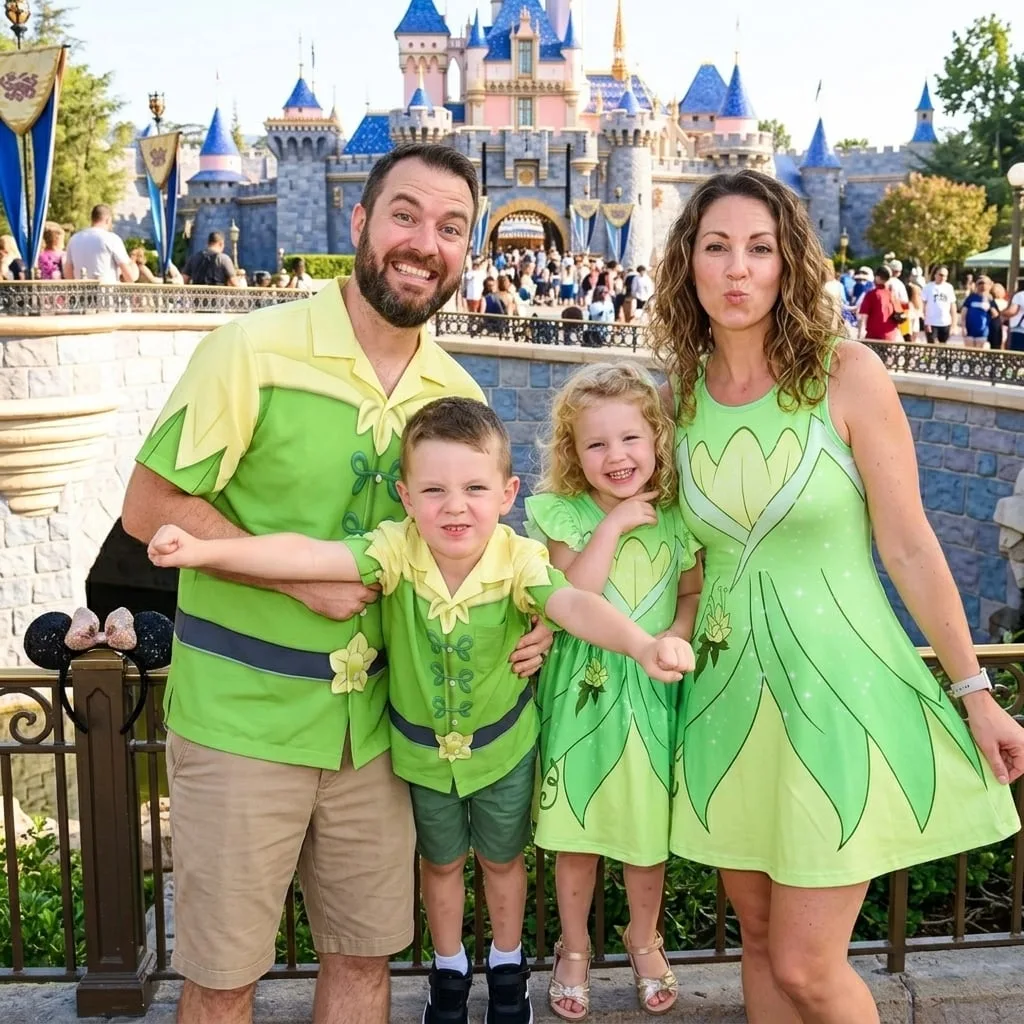 Disney Peter Pan Tinker Bell Hawaiian Shirt, Fairy Family Matching Button Up Shirt - Image 4