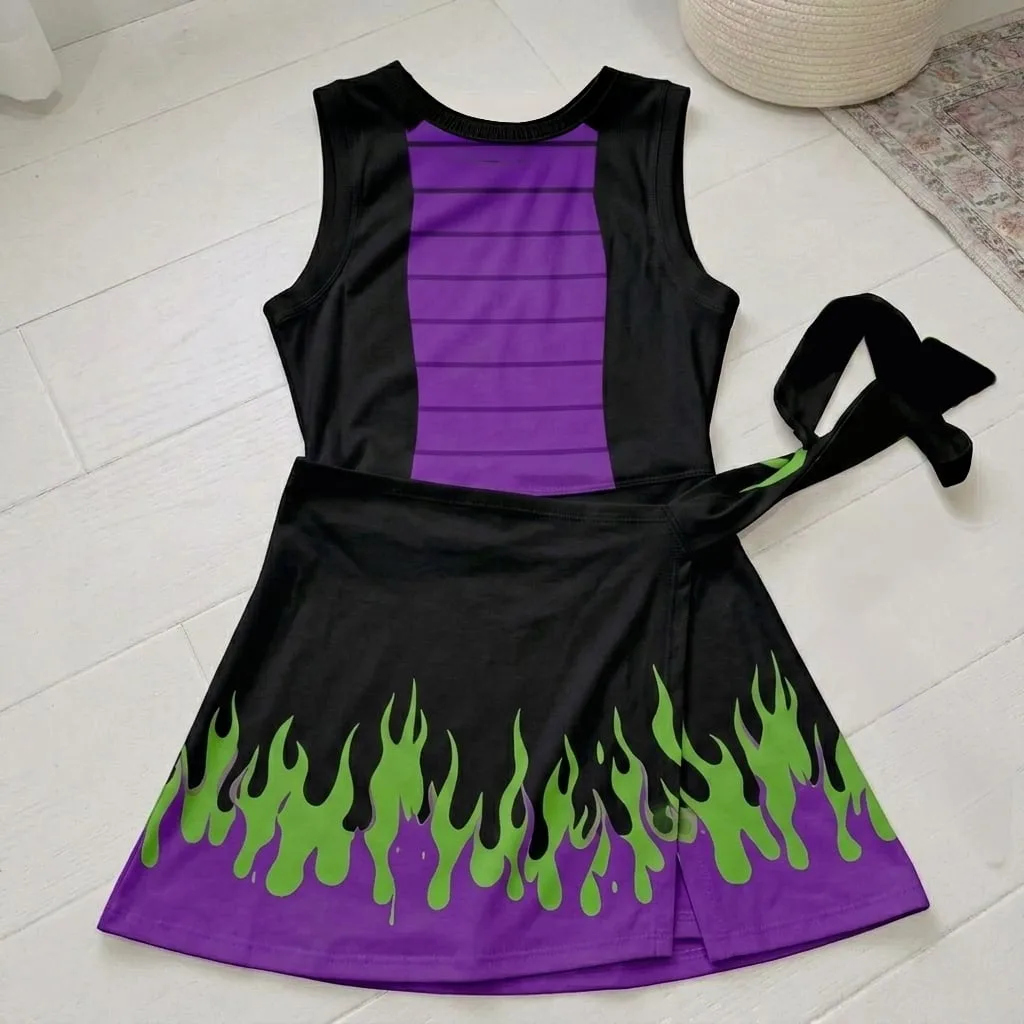Maleficent Tennis Dress Skirt, Disney Villains Park Vacation Outfit, Maleficent Skort Dress