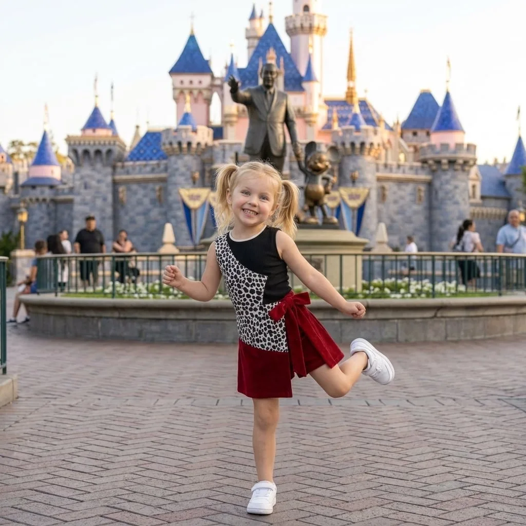 Cruella Tennis Dress Skirt, Disney Villains Park Vacation Outfit, Cruella Skort Dress - Image 2