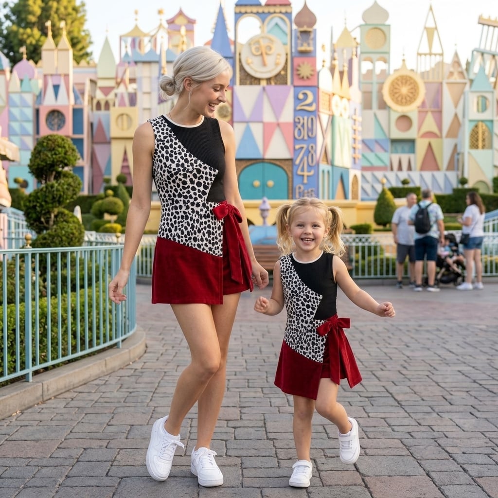 Cruella Tennis Dress Skirt, Disney Villains Park Vacation Outfit, Cruella Skort Dress - Image 4