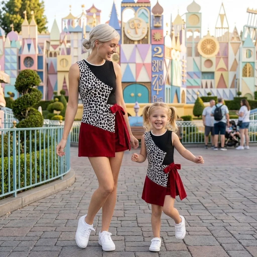 Cruella Tennis Dress Skirt, Disney Villains Park Vacation Outfit, Cruella Skort Dress - Image 4