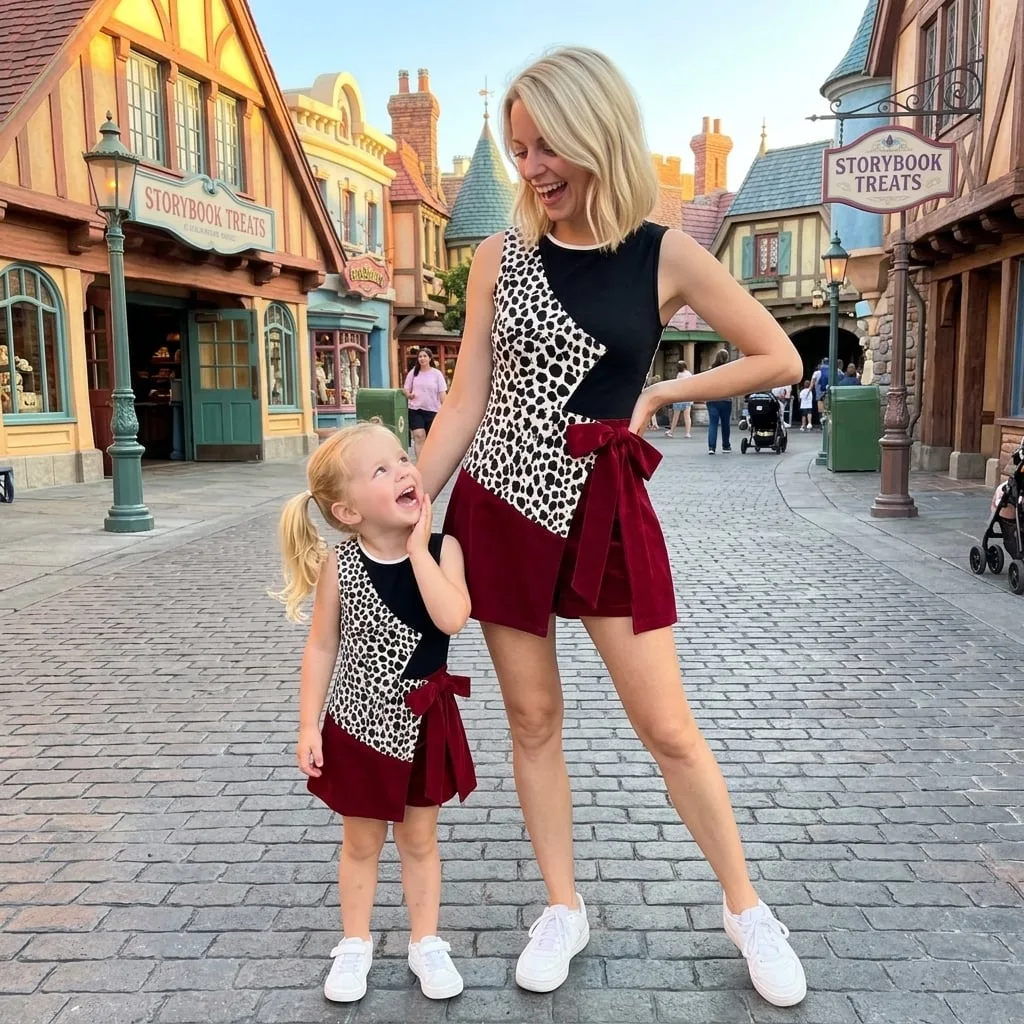 Cruella Tennis Dress Skirt, Disney Villains Park Vacation Outfit, Cruella Skort Dress - Image 5