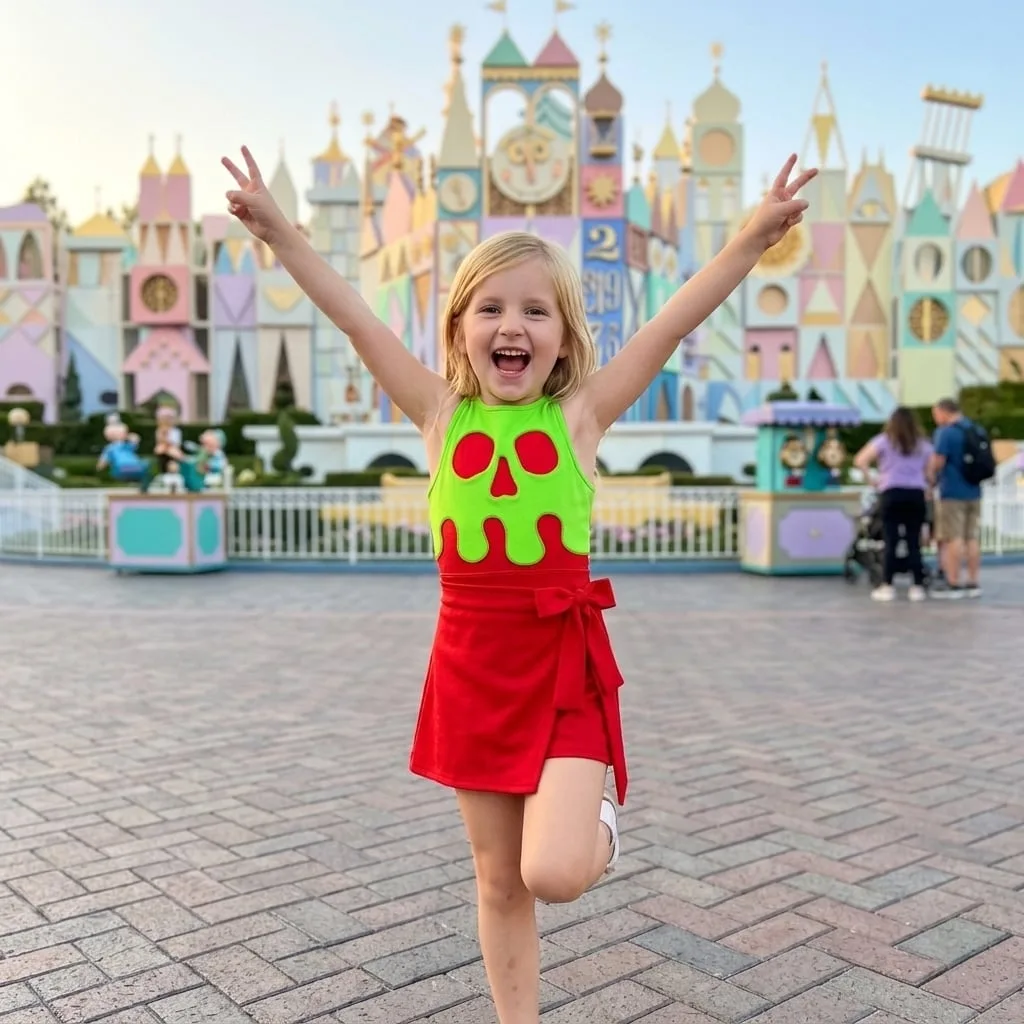 Evil Queen Poison Apple Tennis Dress Skirt, Disney Villains Park Vacation Outfit, Snow White Skort Dress - Image 3
