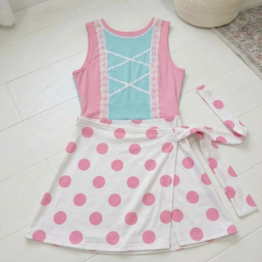 Bo Peep Tennis Dress Skirt, Disney Pixar Toy Story Park Vacation Outfit, Bo Peep Skort Dress