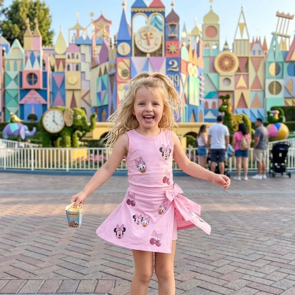 Minnie Daisy Cherry Tennis Dress Skirt, Disney Park Vacation Outfit, Minnie Mouse Skort Dress - Image 2