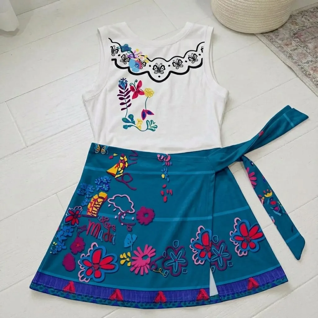 Encanto Mirabel Tennis Dress Skirt, Disney Park Vacation Outfit, Mirabel Madrigal Skort Dress