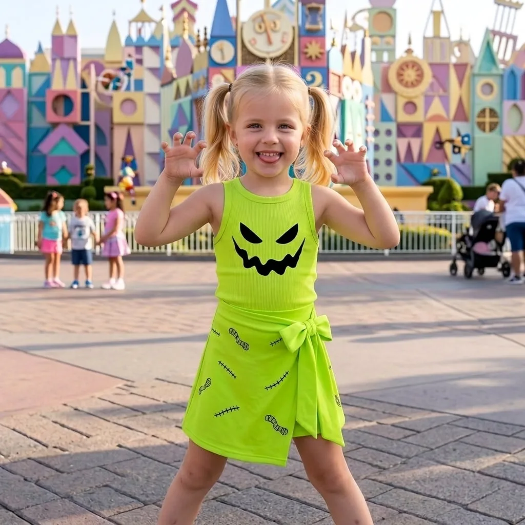 Oogie Boogie Tennis Dress Skirt, Nightmare Before Christmas Park Vacation Outfit, Oogie Boogie Skort Dress - Image 2