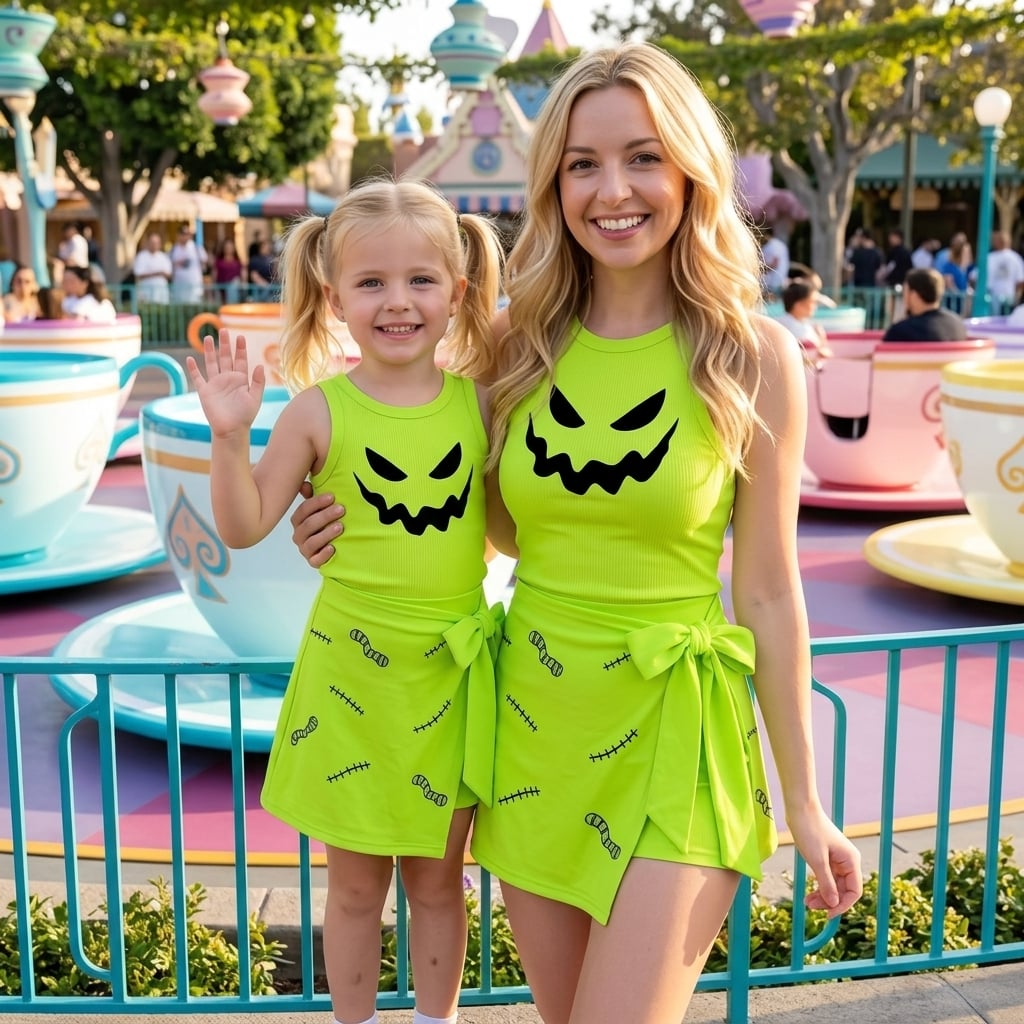 Oogie Boogie Tennis Dress Skirt, Nightmare Before Christmas Park Vacation Outfit, Oogie Boogie Skort Dress - Image 5