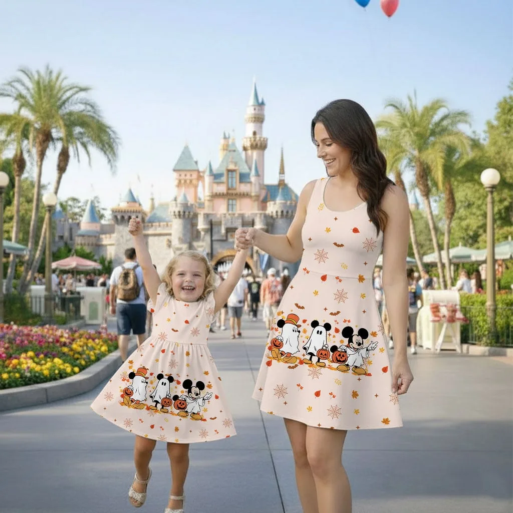 Mickey Halloween Mommy And Me Dress, Disney Halloween Family Matching Outfit, Disney Park Vacation Clothes - Image 6