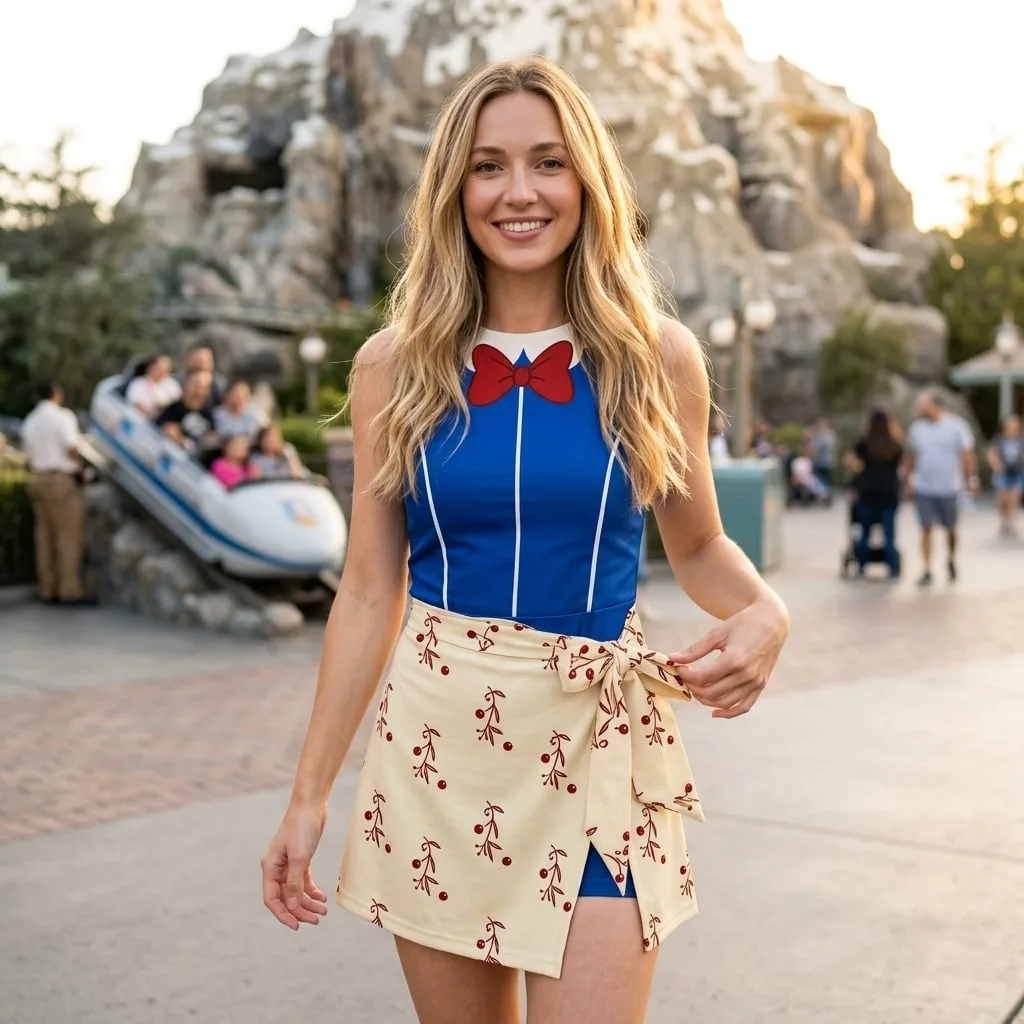Snow White Tennis Dress Skirt, Disney Princess Park Vacation Outfit, Snow White Skort Dress - Image 4