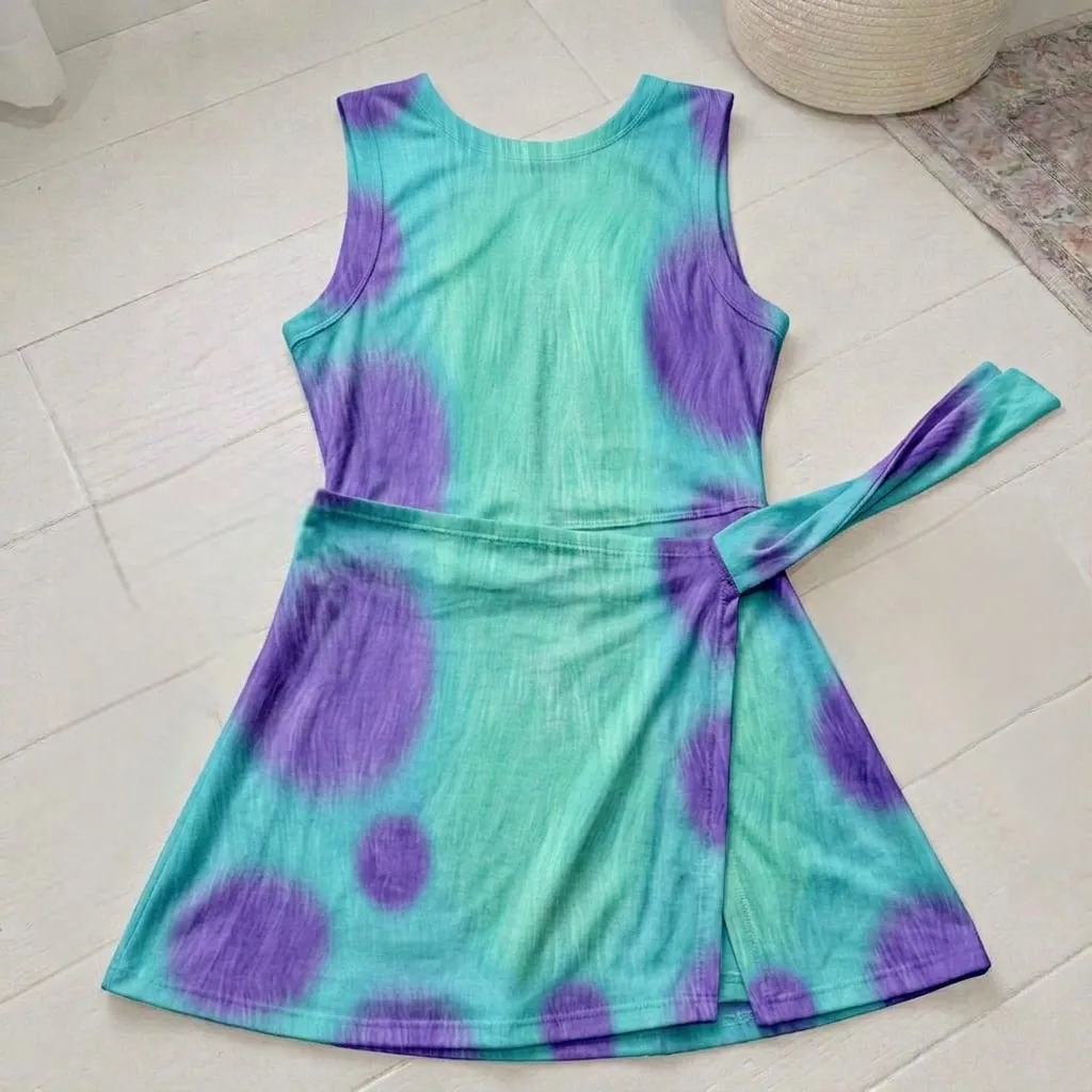Sulley Tennis Dress Skirt, Monsters Inc Park Vacation Outfit, Sulley Skort Dress