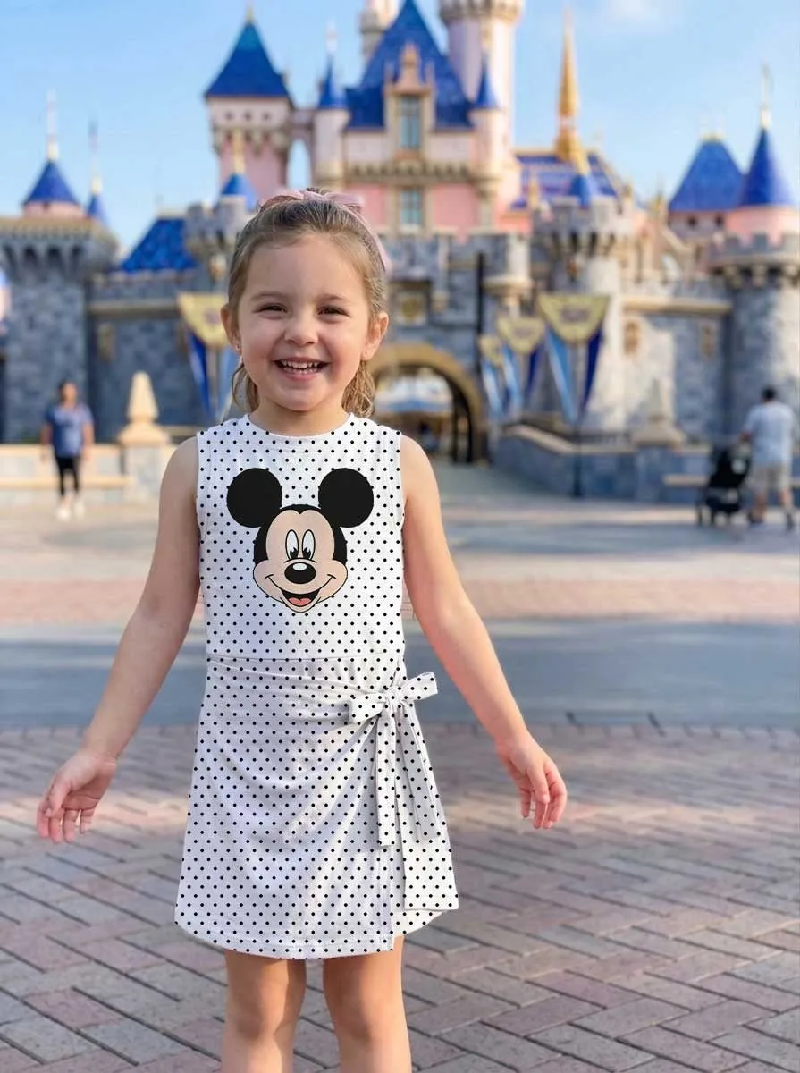 Mickey Mouse Matching Dress Set, Black Polka Dot Mom And Me Outfit, Disney Park Vacation Clothes - Image 8