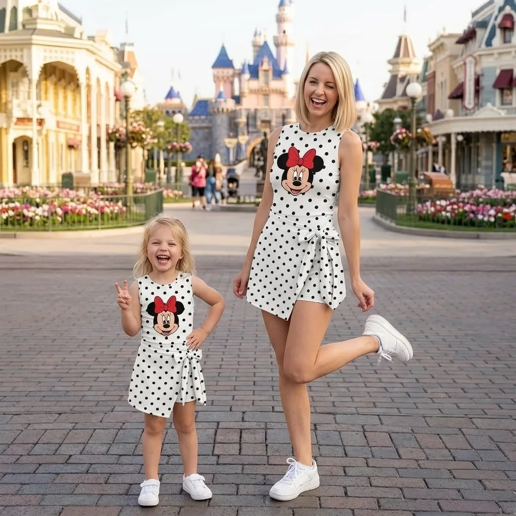 Minnie Mouse Tennis Dress, Mom And Me Matching Outfit, Disney Park Vacation Clothes