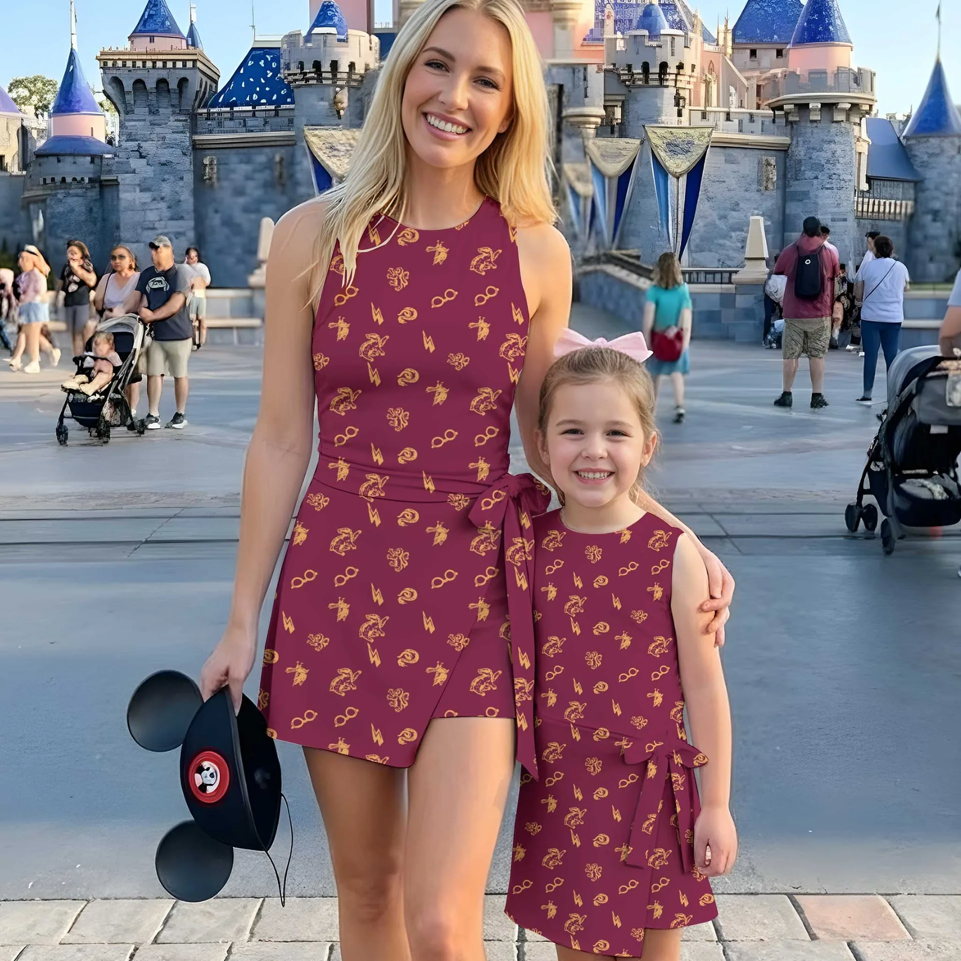 Harry Potter Gryffindor Tennis Dress, Mom And Me Matching Outfit, Wizarding World Vacation Clothes