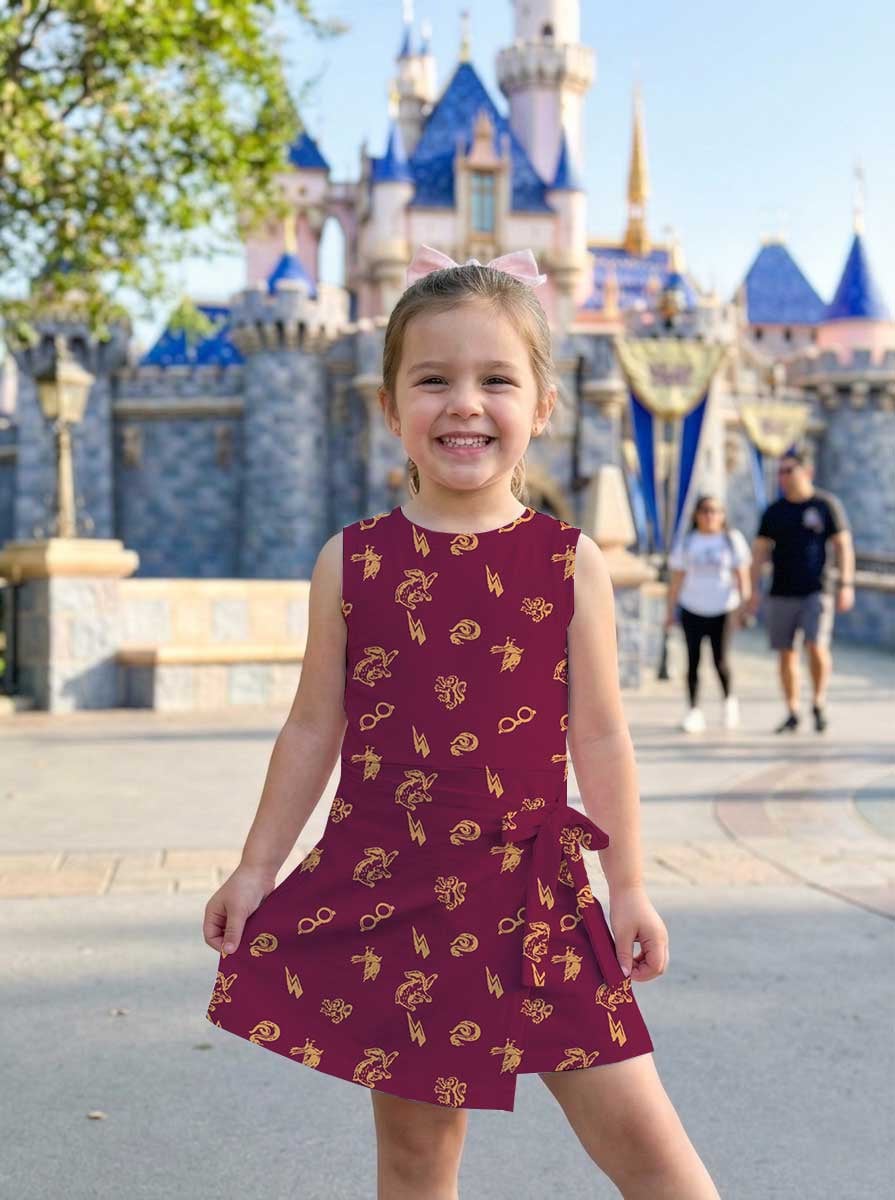 Harry Potter Gryffindor Tennis Dress, Mom And Me Matching Outfit, Wizarding World Vacation Clothes - Image 4