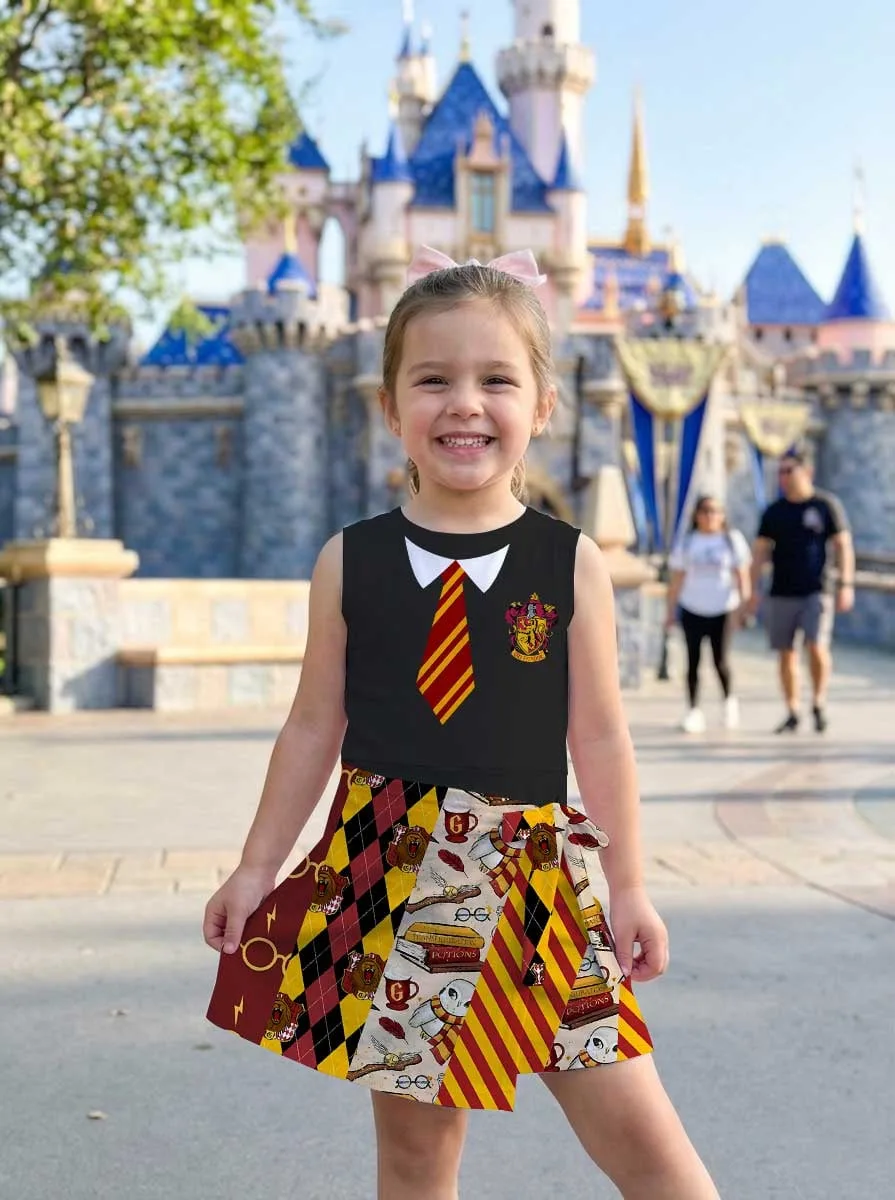 Harry Potter Gryffindor Tennis Dress, Mom And Me Matching Outfit, Wizard Park Vacation Clothes - Image 6