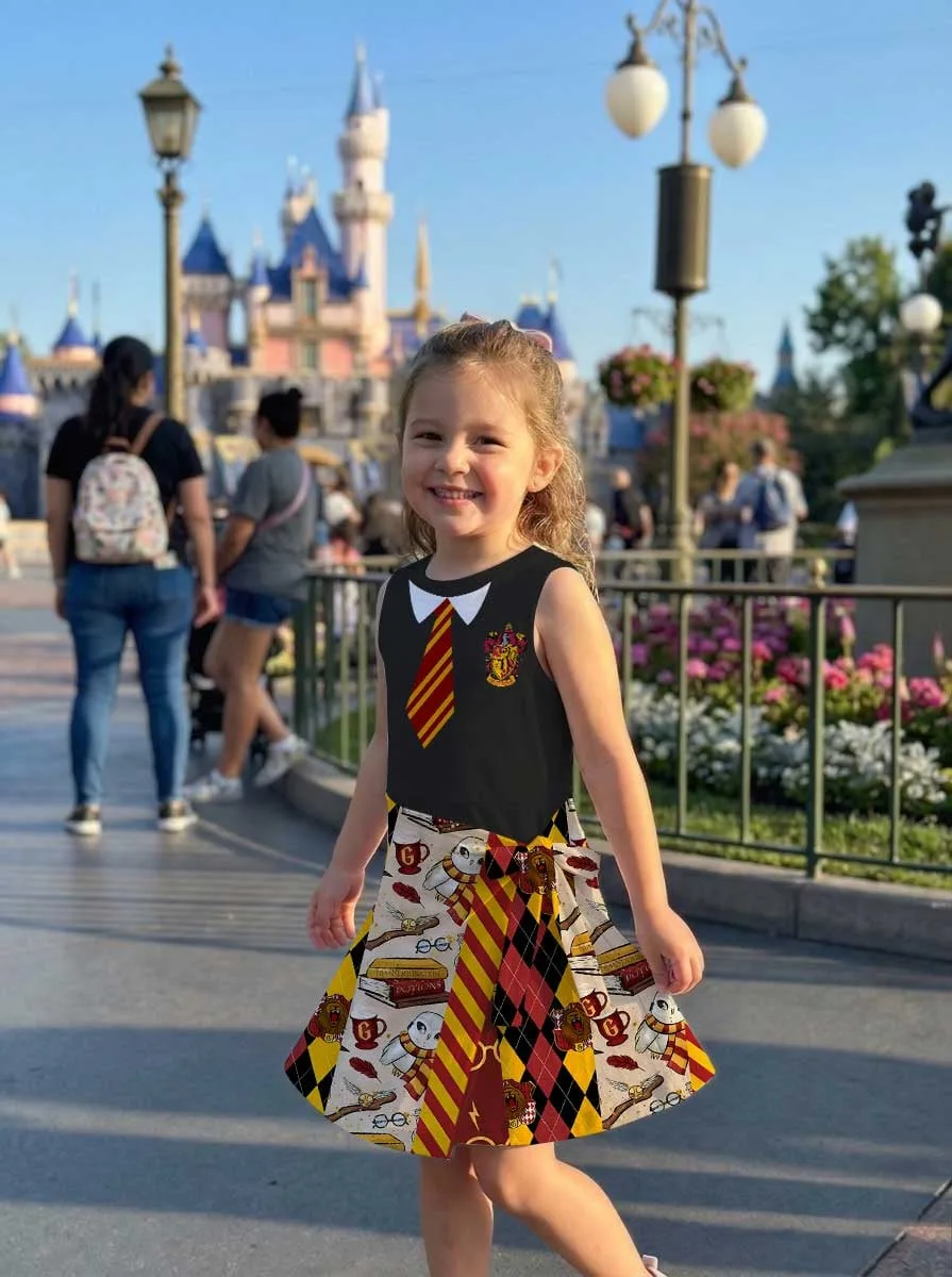 Harry Potter Gryffindor Tennis Dress, Mom And Me Matching Outfit, Wizard Park Vacation Clothes - Image 9