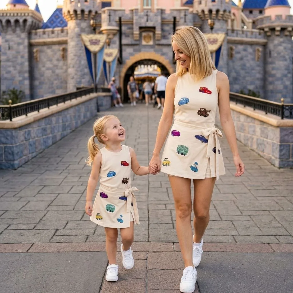 Disney Pixar Cars Tennis Dress Skirt, Disney Park Vacation Outfit, Cars Skort Dress - Image 3