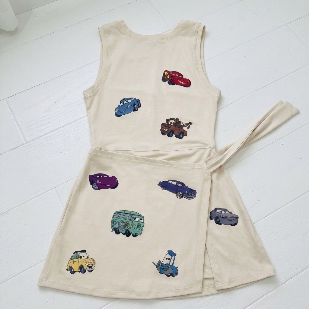 Disney Pixar Cars Tennis Dress Skirt, Disney Park Vacation Outfit, Cars Skort Dress