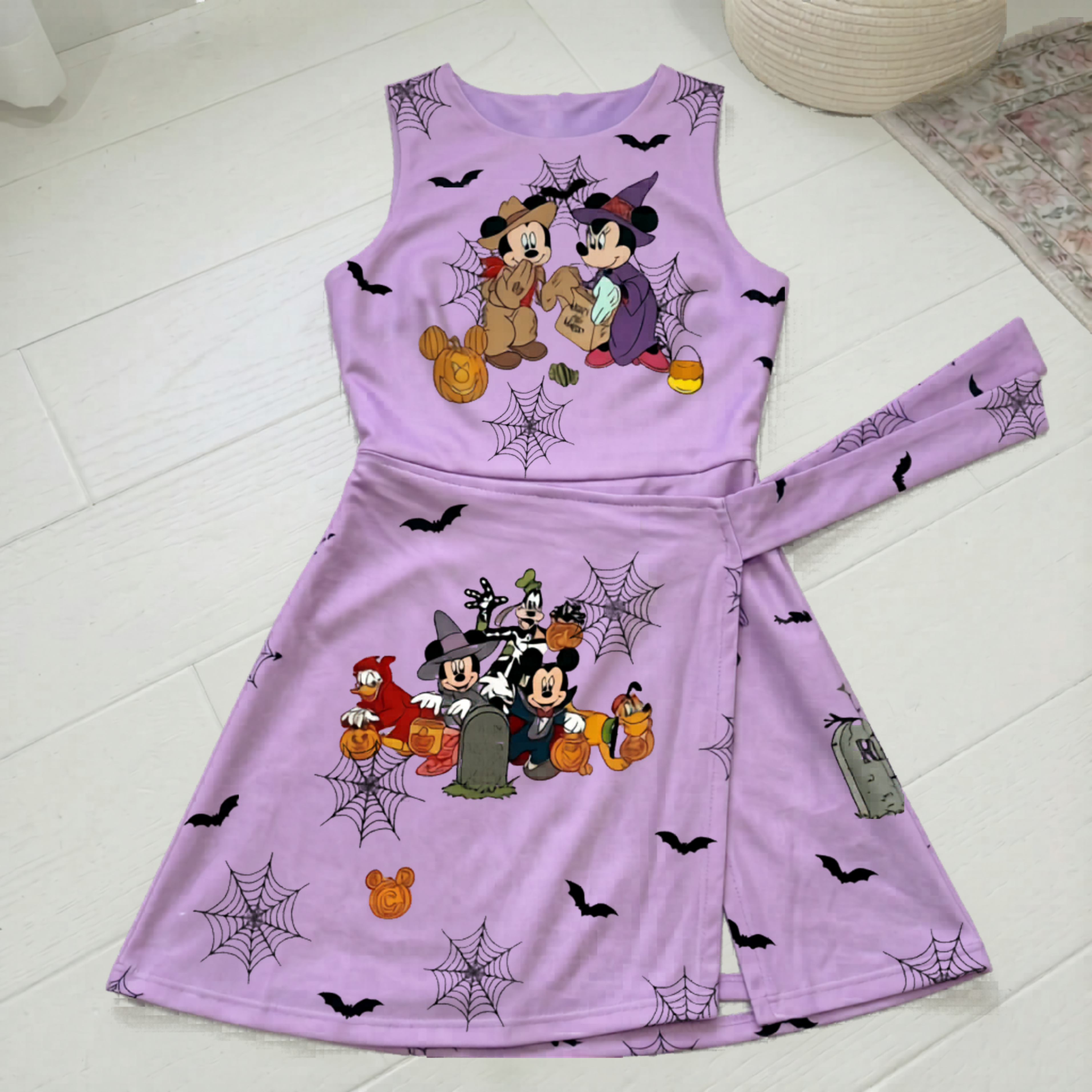 Halloween Mickey & Friends Tennis Dress Skirt, Mickey Minnie Matching Halloween Outfit - Image 6
