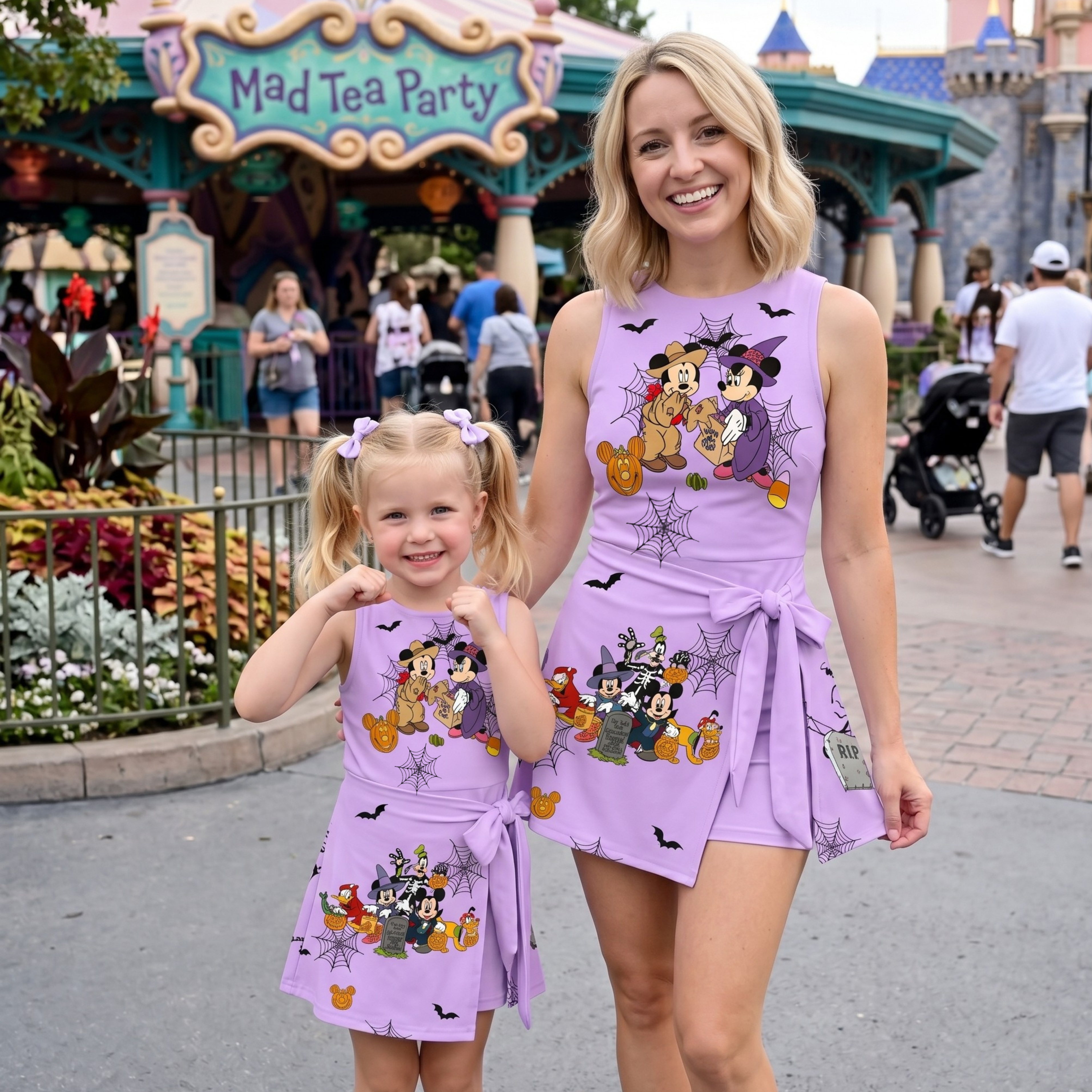 Halloween Mickey & Friends Tennis Dress Skirt, Mickey Minnie Matching Halloween Outfit - Image 4