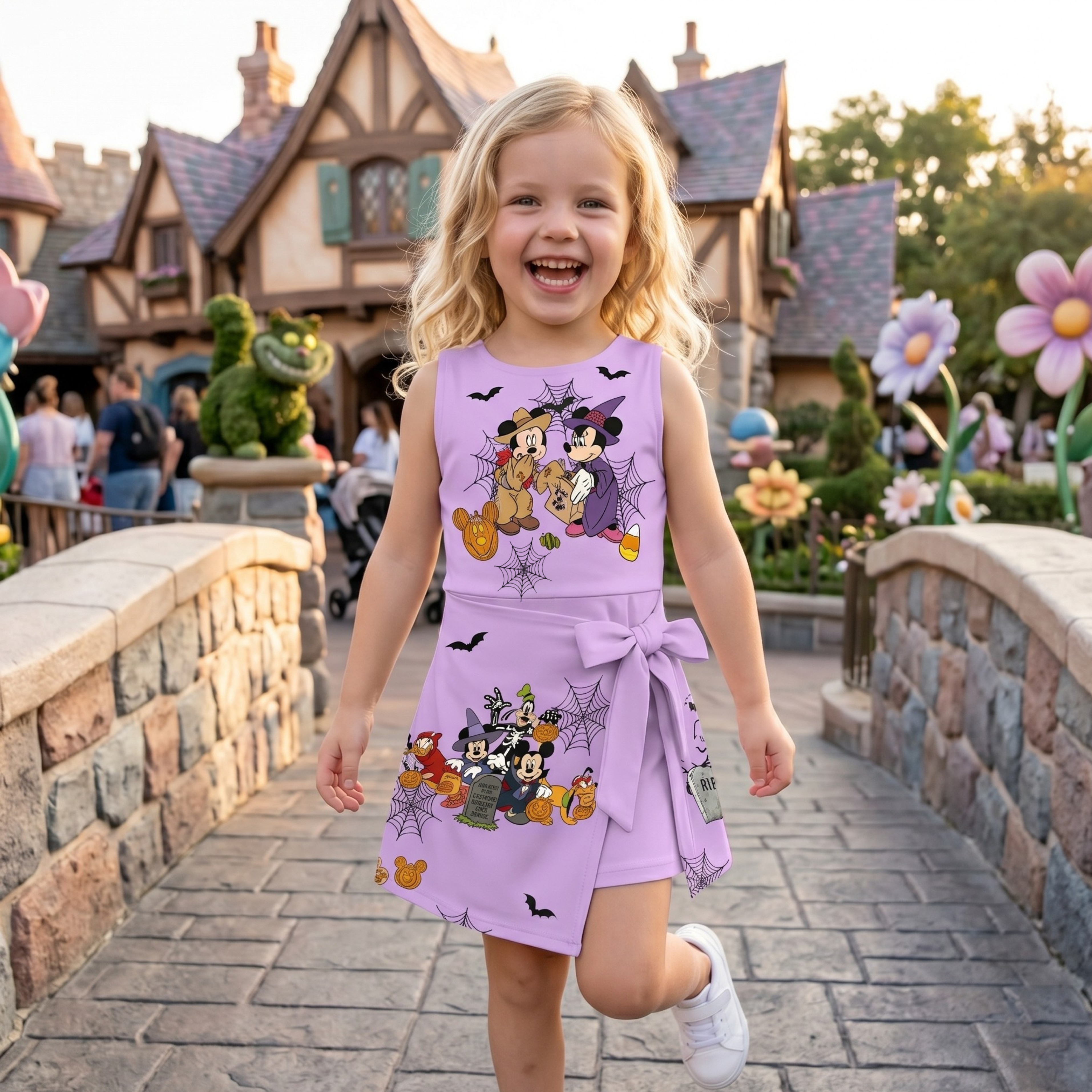 Halloween Mickey & Friends Tennis Dress Skirt, Mickey Minnie Matching Halloween Outfit - Image 2
