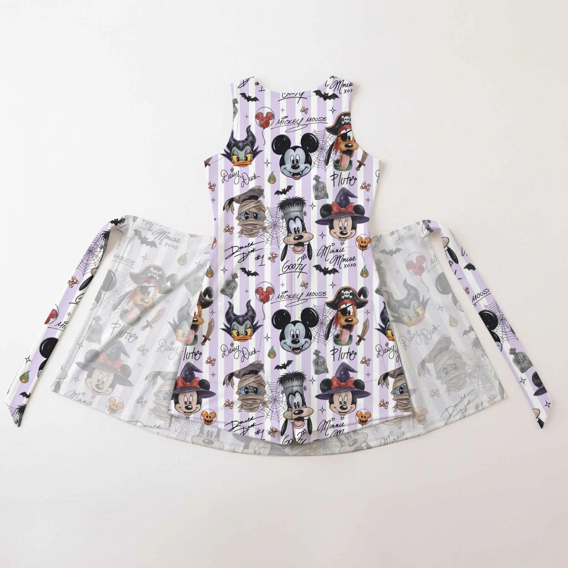 Mickey And Friends Halloween Tennis Dress, Mom And Me Matching Outfit, Disney Theme Park Vacation Clothes - Image 2