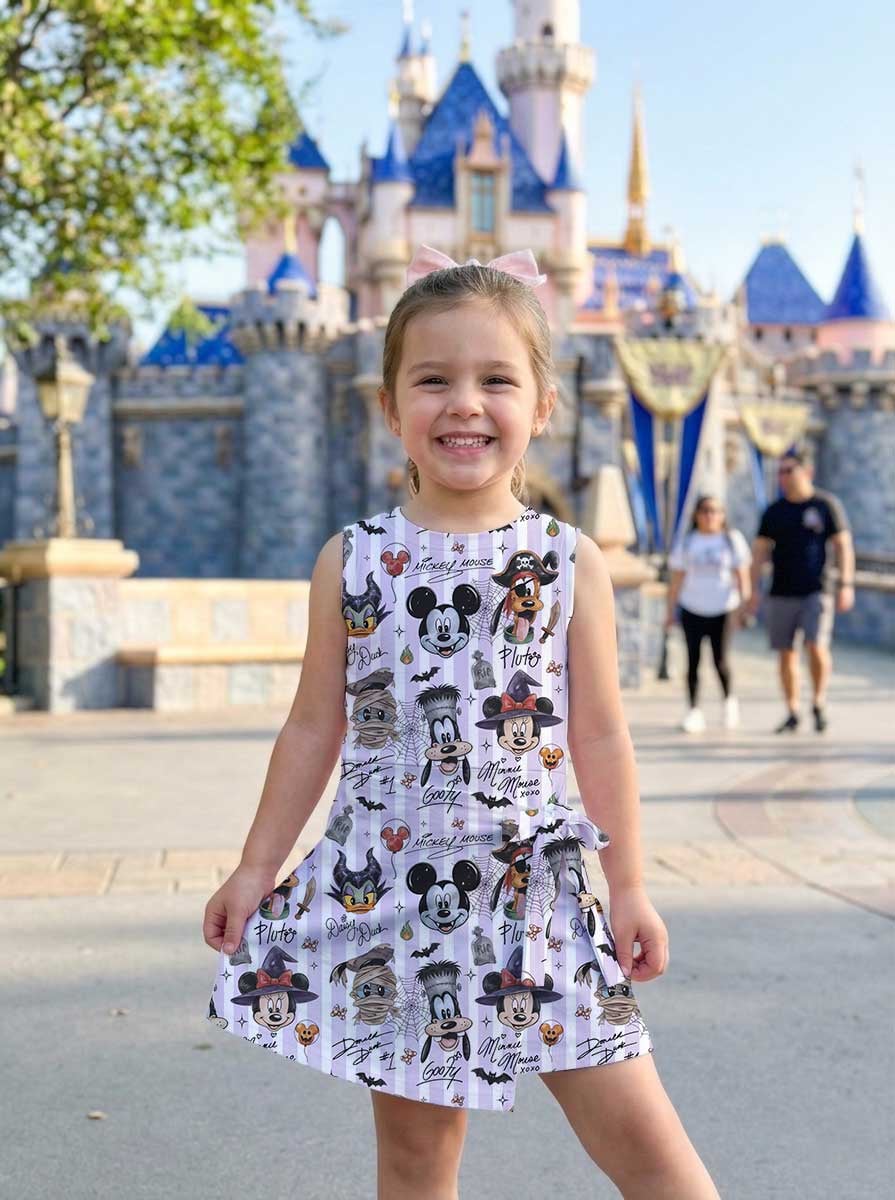 Mickey And Friends Halloween Tennis Dress, Mom And Me Matching Outfit, Disney Theme Park Vacation Clothes - Image 6