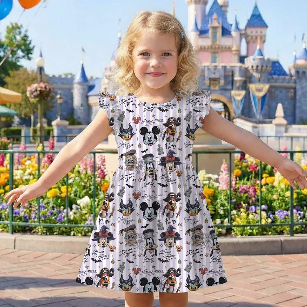 Mickey Halloween Mommy And Me Dress, Disney Halloween Family Matching Outfit, Disney Park Vacation Clothes - Image 4