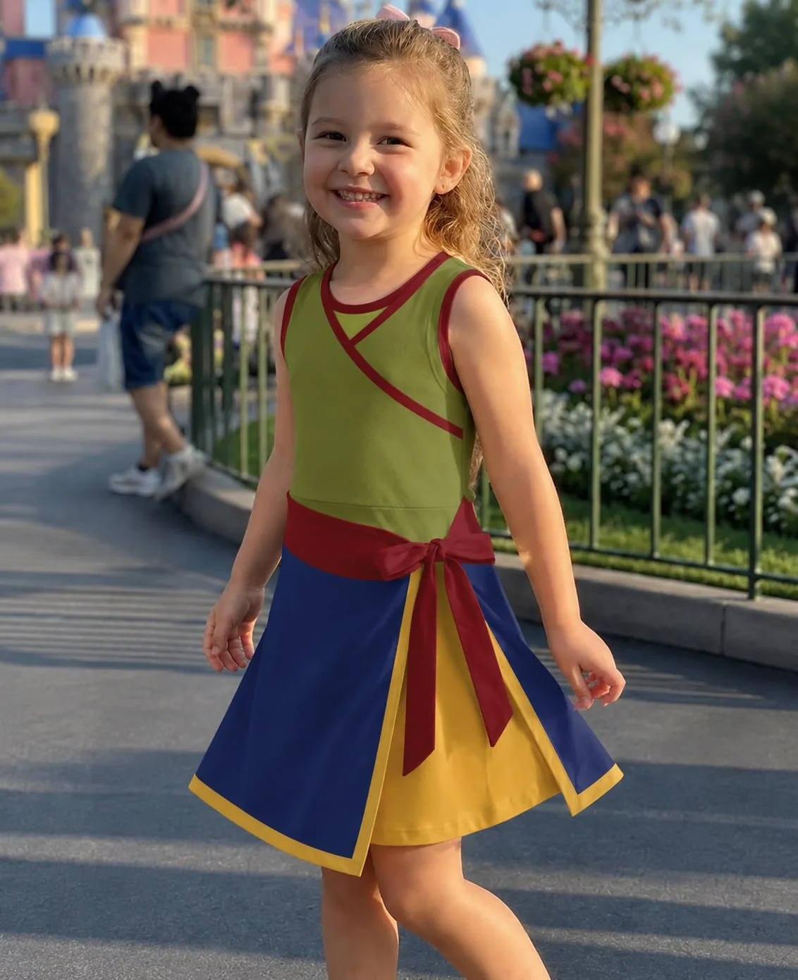 Mulan Princess Tennis Dress, Mom And Me Matching Outfit, Disney Theme Park Vacation Clothes - Image 2