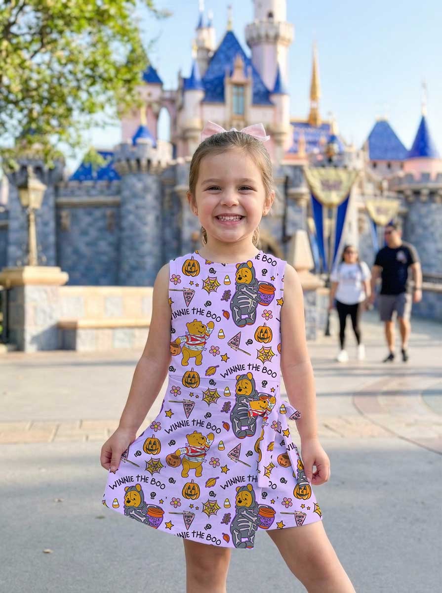 Winnie the Boo Halloween Tennis Dress, Mom And Me Matching Outfit, Disney Theme Park Vacation Clothes - Image 6