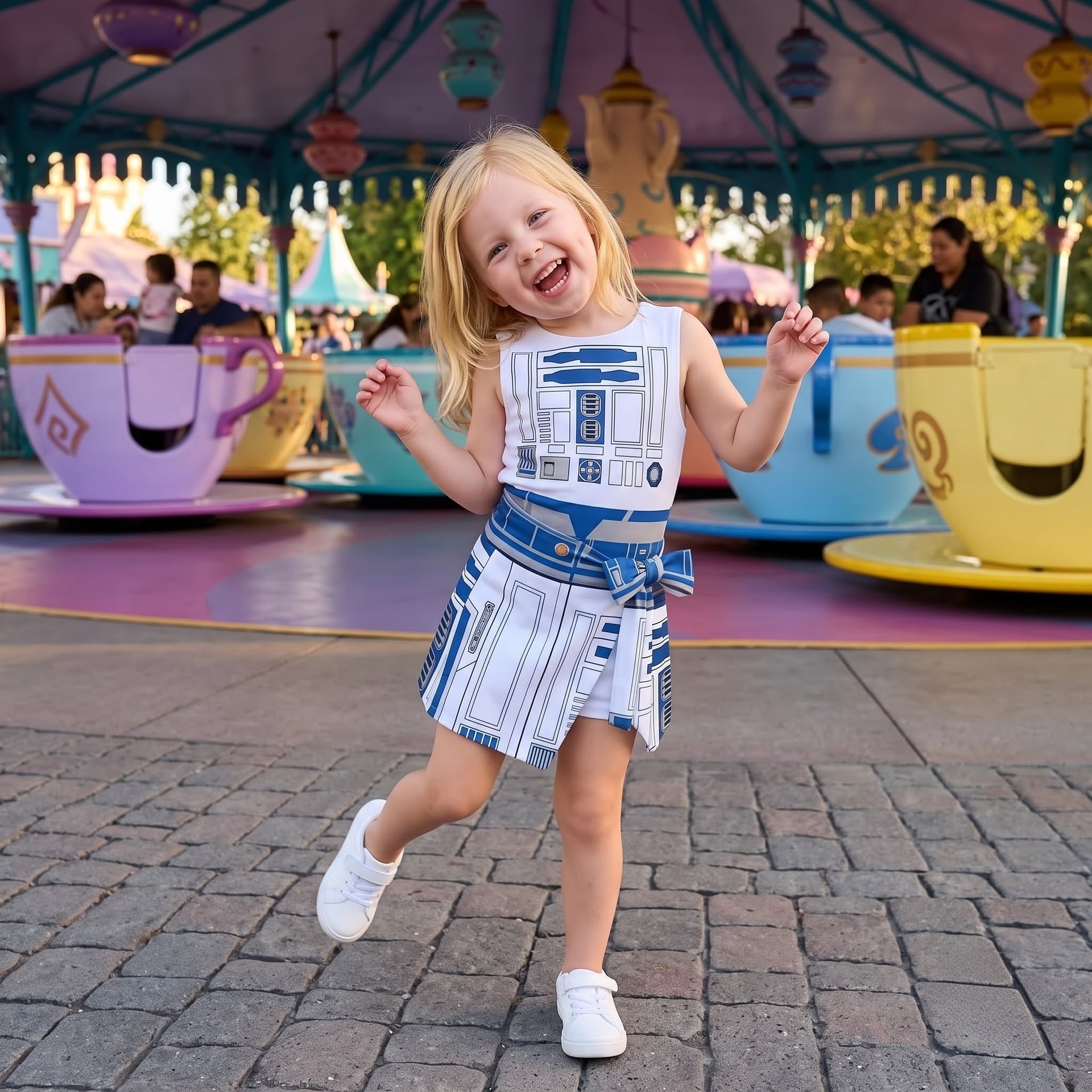R2-D2 Tennis Dress, Mom And Me Matching Outfit, Star Wars Disney Park Vacation Clothes - Image 4